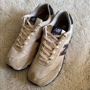 New Balance Men’s 515 calmtaupe , blue & orange Classic sneakers size 11.5